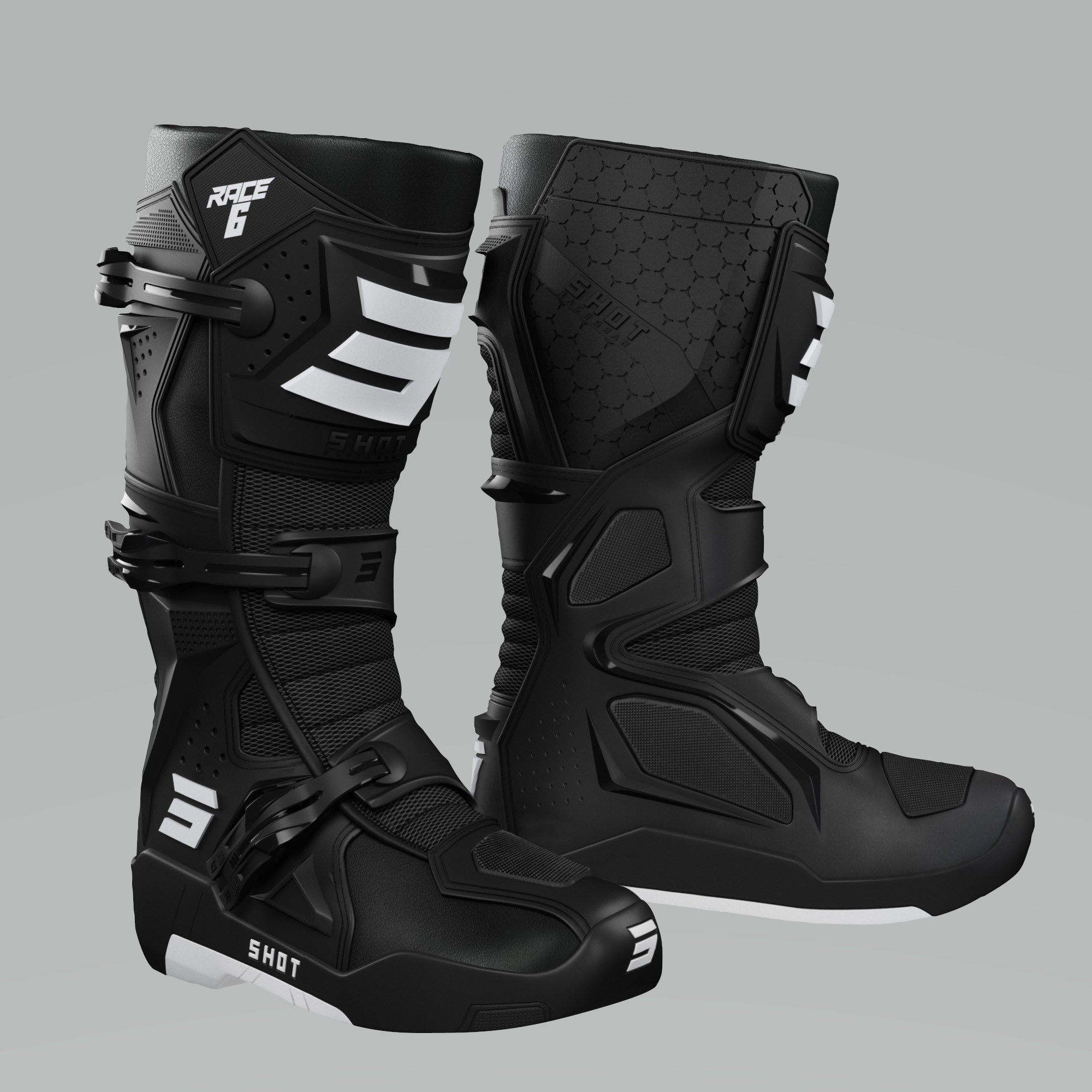 Image of EU Shot Race 6 Noir Bottes Taille 40