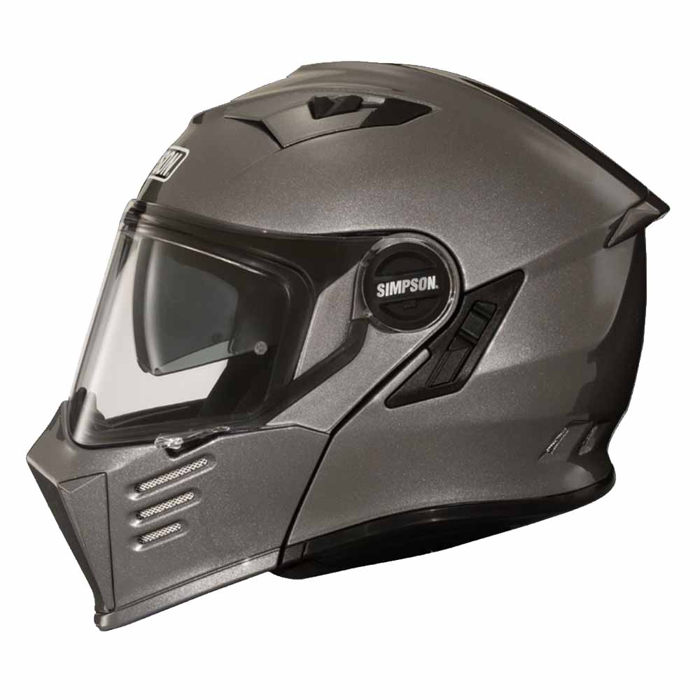 Image of EU Simpson Darksome Gunmetal ECE2206 Modular Helmet Taille S