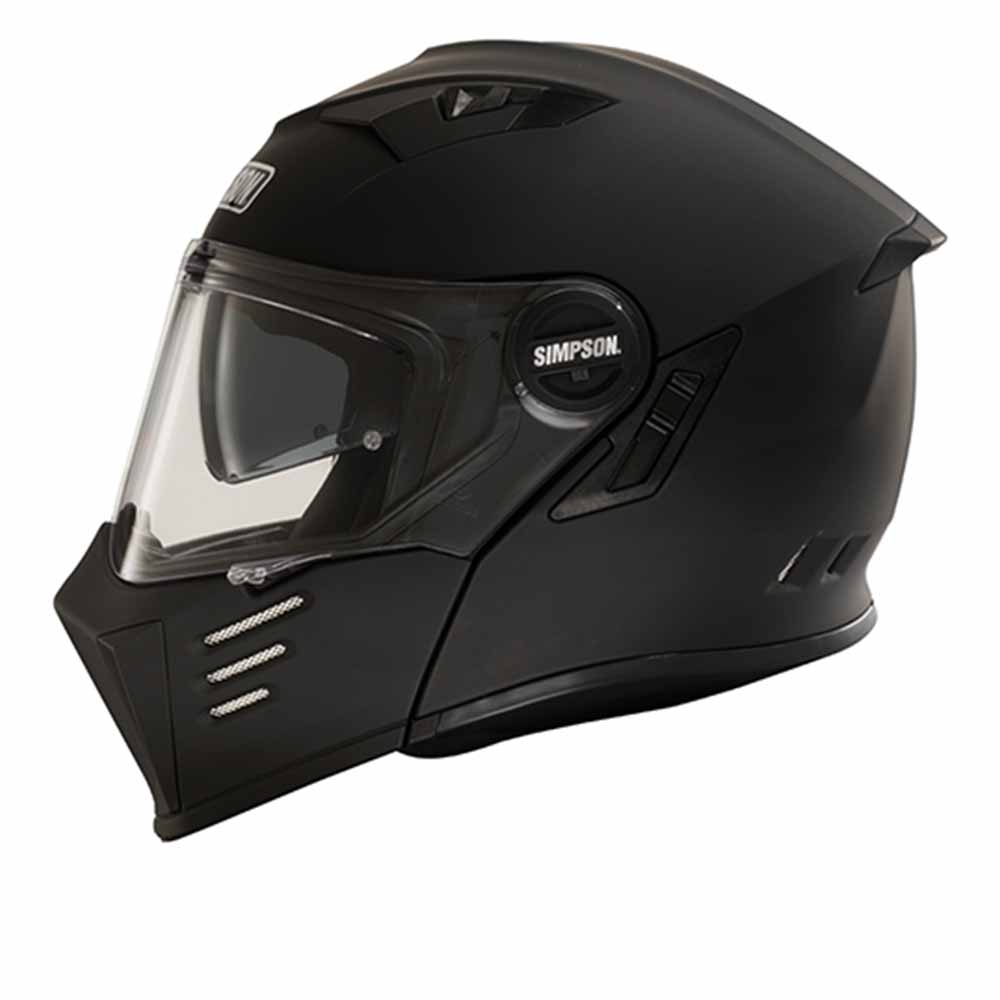 Image of EU Simpson Darksome Matt Black ECE2206 Modular Helmet Taille XS
