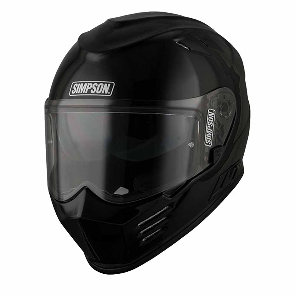 Image of EU Simpson Venom Black Metal ECE2206 Full Face Helmet Taille L