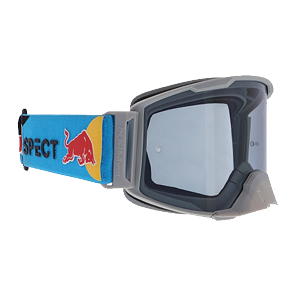 Image of EU Spect Red Bull Strive Mx Goggles Light Grey Light Grey Flash Light Grey S1 Taille