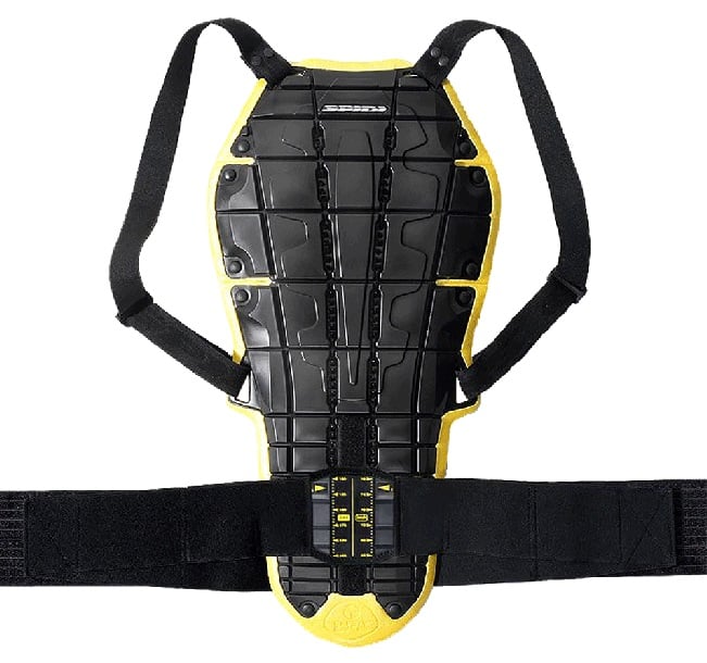 Image of EU Spidi Back Warrior Evo Black Yellow