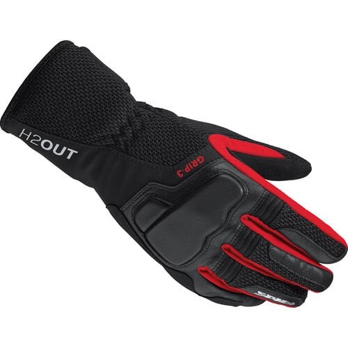 Image of EU Spidi Grip 3 H2Out Rouge Gants Taille L