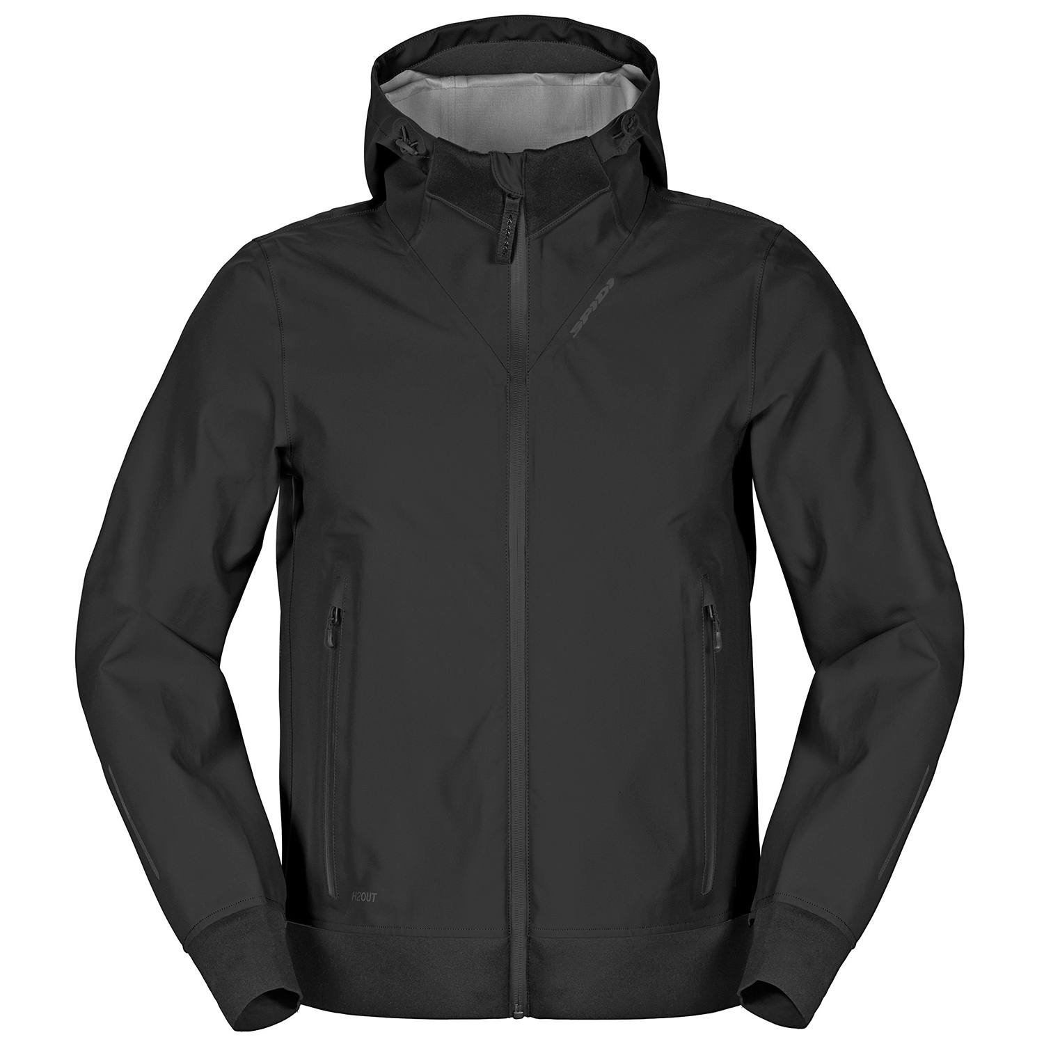 Image of EU Spidi Hoodie Shell Jacket Black Taille L
