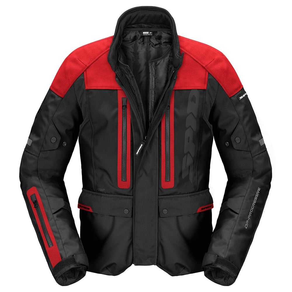Image of EU Spidi Traveler 3 Evo Jacket Black Red Taille 2XL