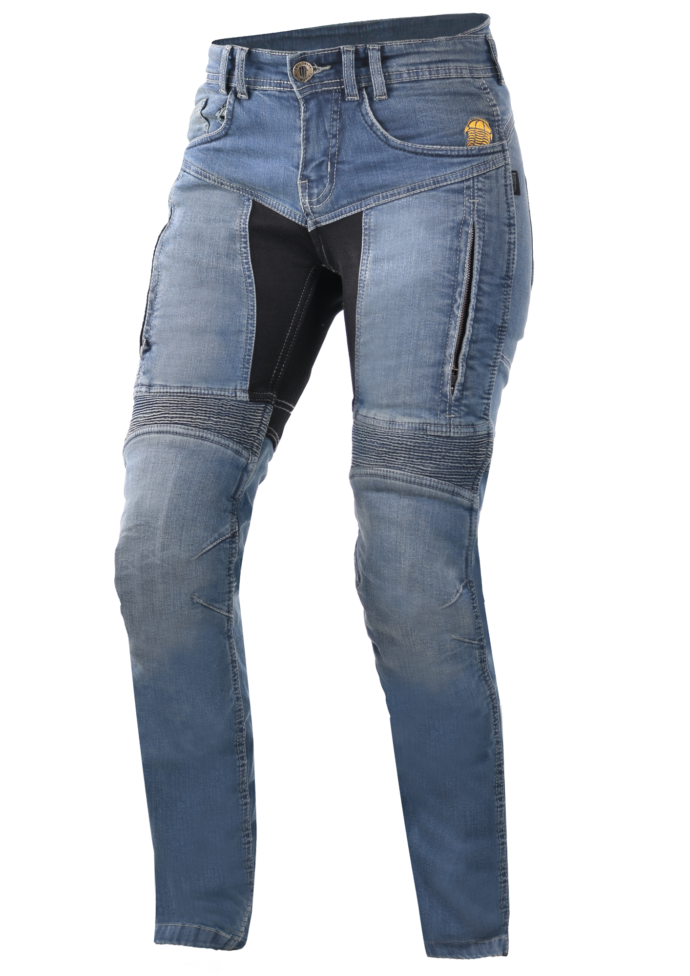 Image of EU Trilobite 661 Parado Slim Fit Ladies Light Bleu Long Pantalon Taille 36