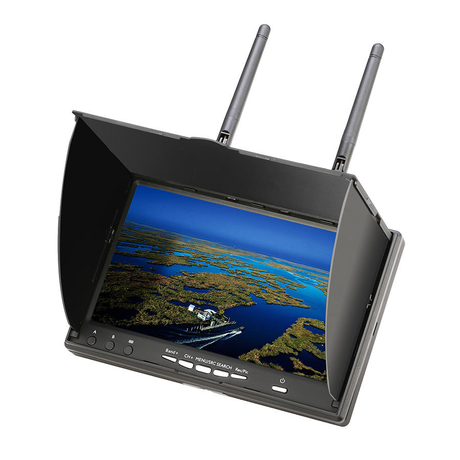 Image of Eachine LCD5802D 5802 58G 40CH 7 Inch FPV Monitor with DVR Build-in Battery for RC Drone Airplane Long Range