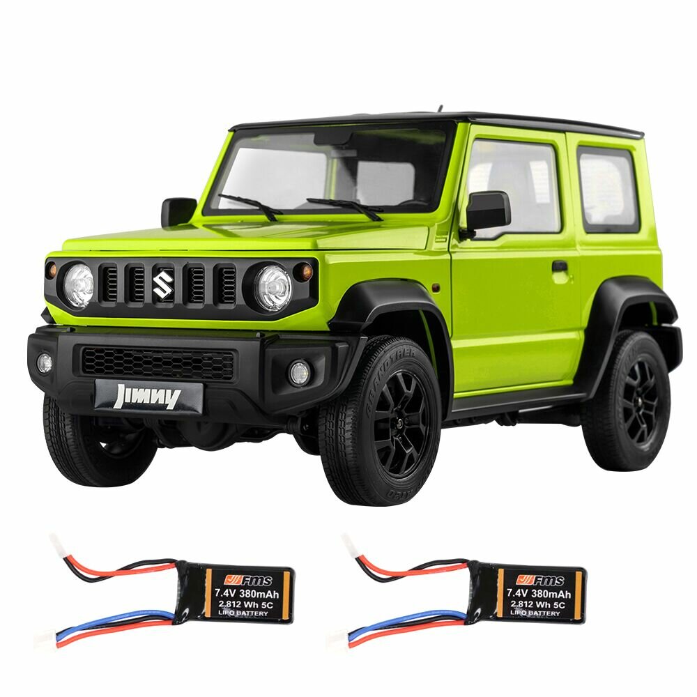 Image of Eachine&FMS RC12002 JIMNY SUZUKI RTR 1/12 RC Car with Two batteries 24G Two Speed Transmission RC Crawler With LED Ligh