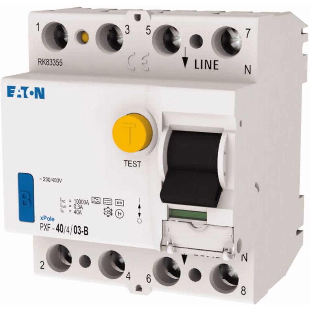 Image of Eaton 300300 PXF-40/4/03-B RCCB RCD (all types of current) B 4-pin 40 A 03 A 230 V 400 V