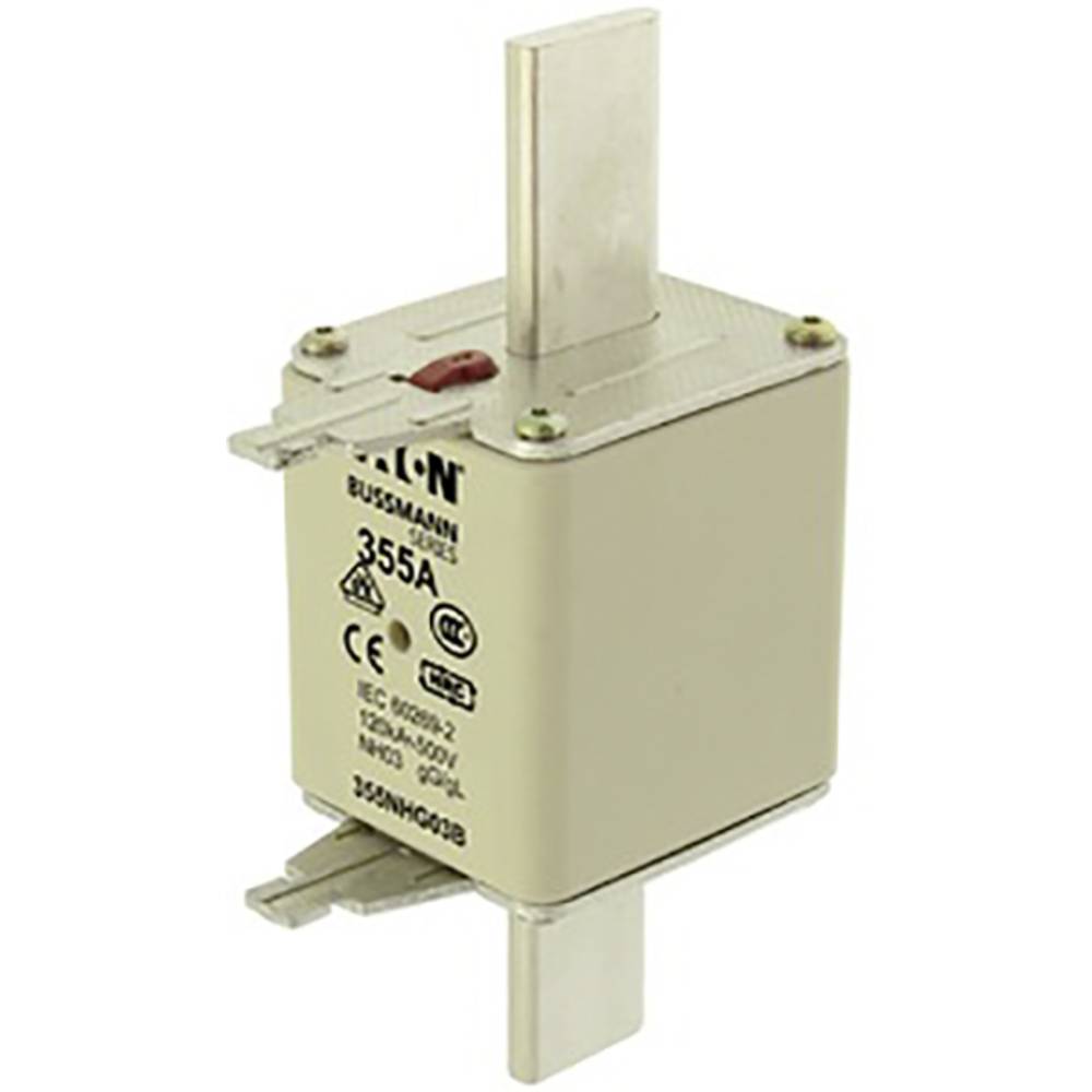 Image of Eaton 355NHG03B NH fuse with blown fuse indicator Fuse size = D03 355 A 500 V 3 pc(s)