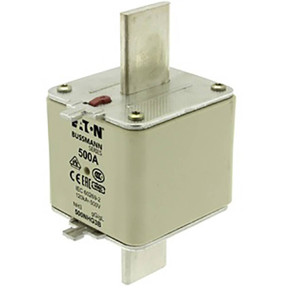 Image of Eaton 500NHG3B NH fuse with blown fuse indicator Fuse size = 3 500 A 500 V 3 pc(s)