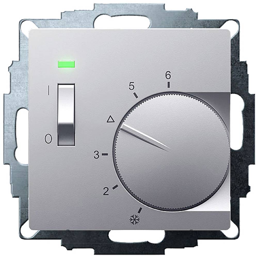 Image of Eberle 191811154702 UTE 1011-Alu-55 Indoor thermostat Flush mount Heating 1 pc(s)
