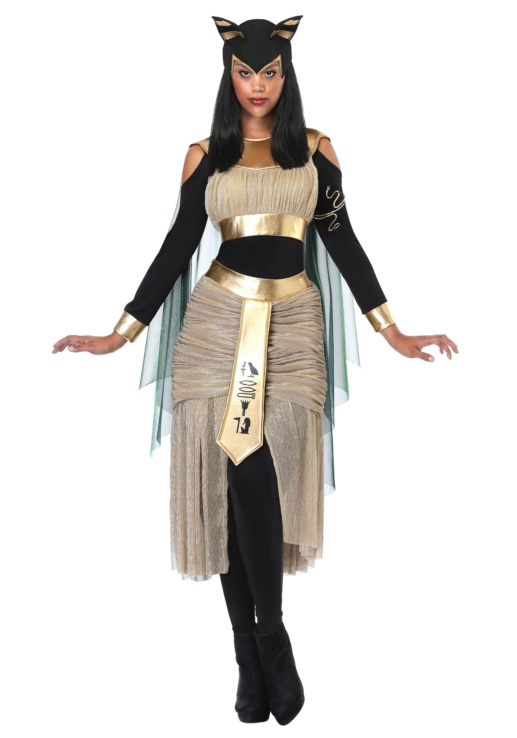 Image of Egyptian Goddess Bastet Costume for Women | Egyptian Costumes ID FUN6360AD-XL