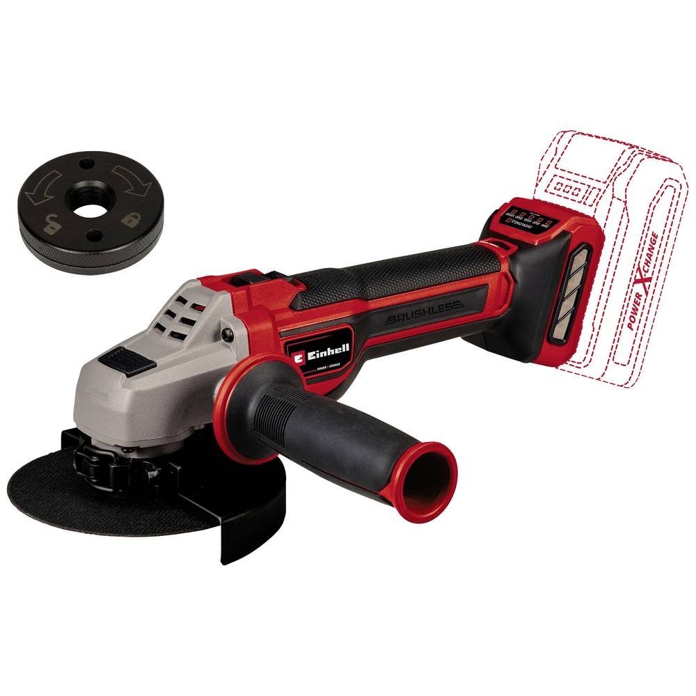 Image of Einhell TP-AG 18/125 CE Q Li - Solo Power X-Change Professional 4431155 Cordless angle grinder 125 mm 18 V
