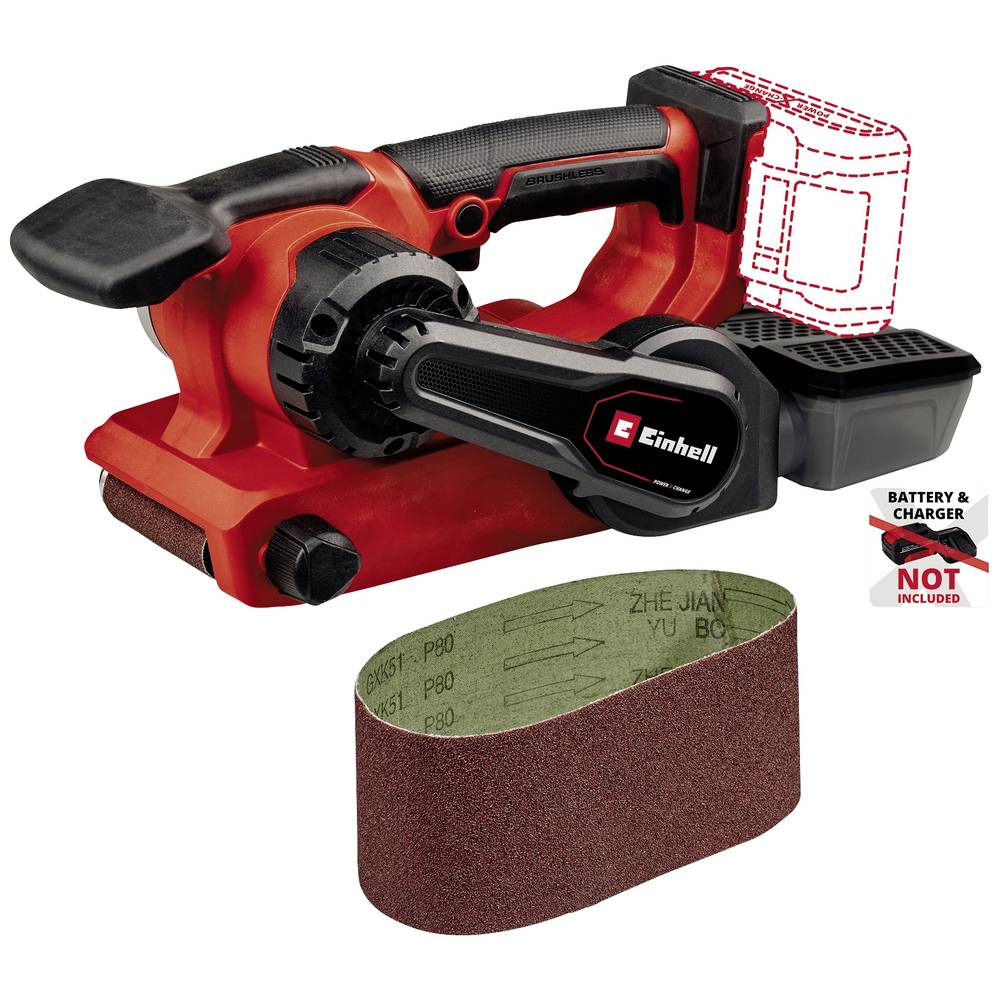Image of Einhell TP-BS 18/457 Li BL - Solo Professionalr Power X-Change 4466270 Cordless belt sander brushless w/o charger w/o