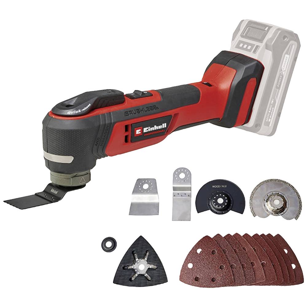 Image of Einhell TP-MG 18 Li BL 4465190 Cordless multifunction tool brushless w/o battery w/o charger incl accessories