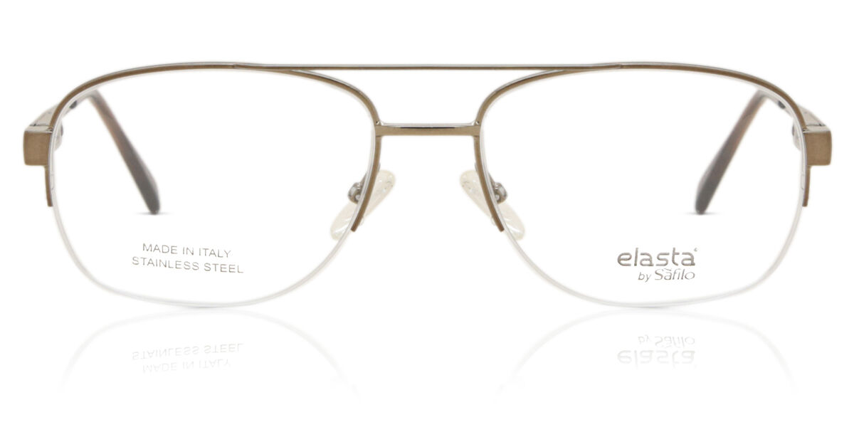 Image of Elasta 7184/N 009Q Óculos de Grau Marrons Masculino BRLPT