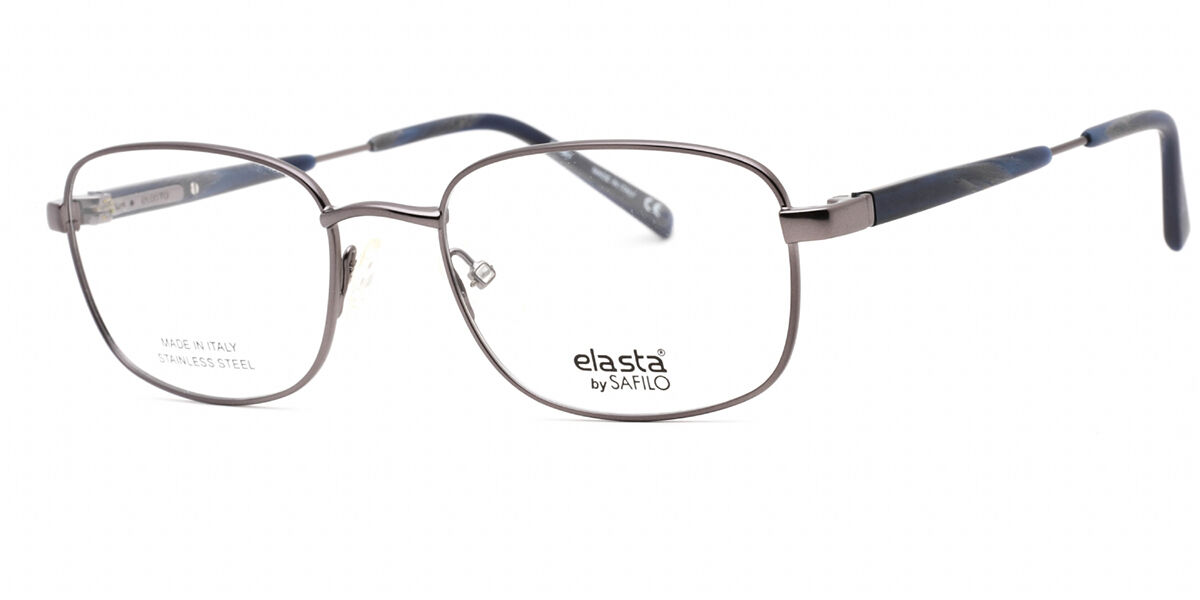 Image of Elasta 7221 06LB Óculos de Grau Prata Masculino BRLPT