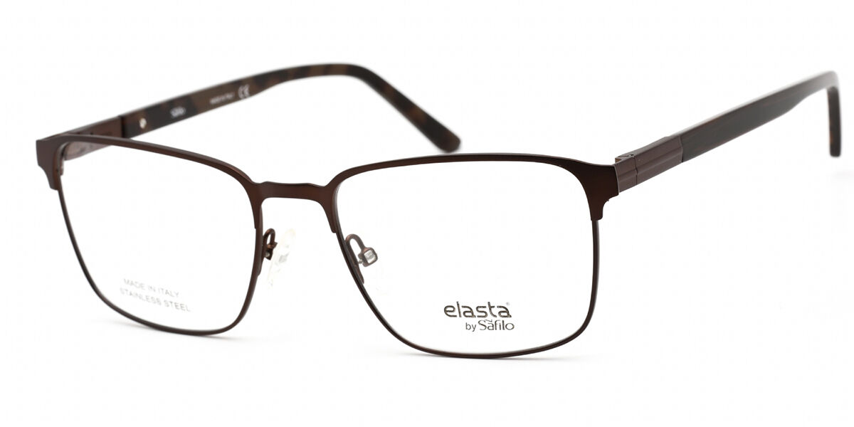 Image of Elasta E 3124 04IN Óculos de Grau Marrons Masculino BRLPT