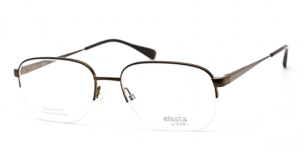 Image of Elasta E 7238 009Q Óculos de Grau Marrons Masculino BRLPT