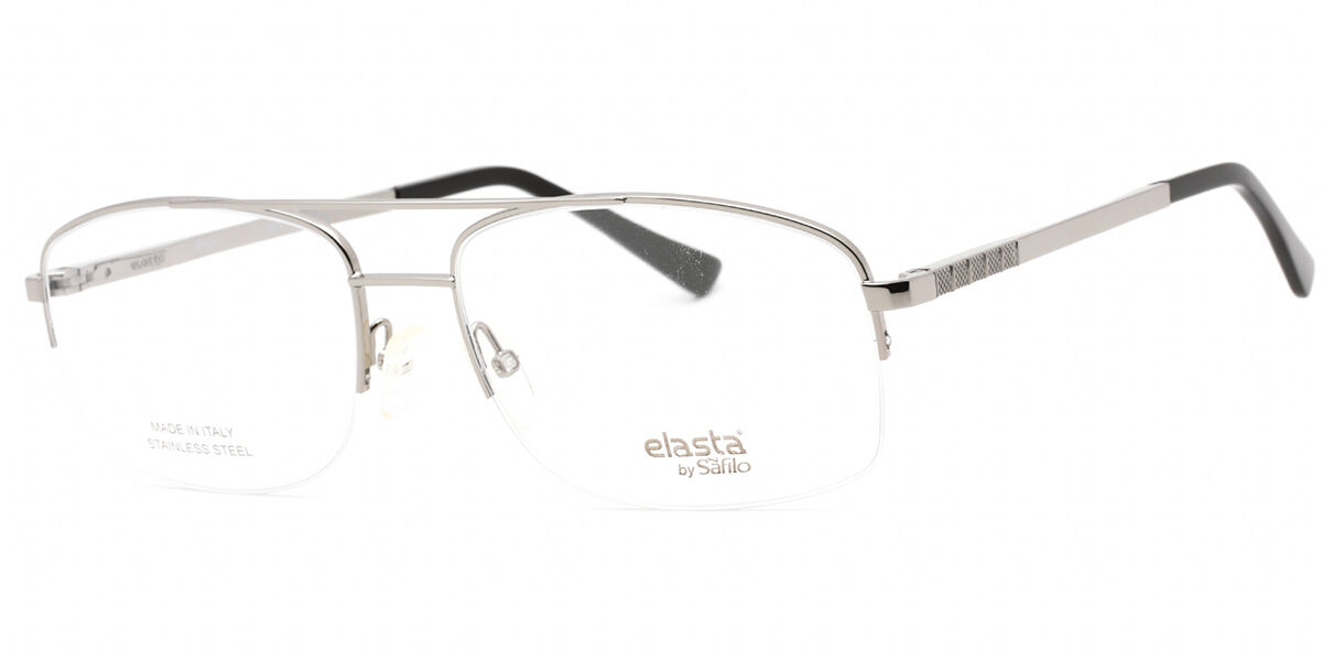 Image of Elasta E 7246 06LB Óculos de Grau Prata Masculino PRT