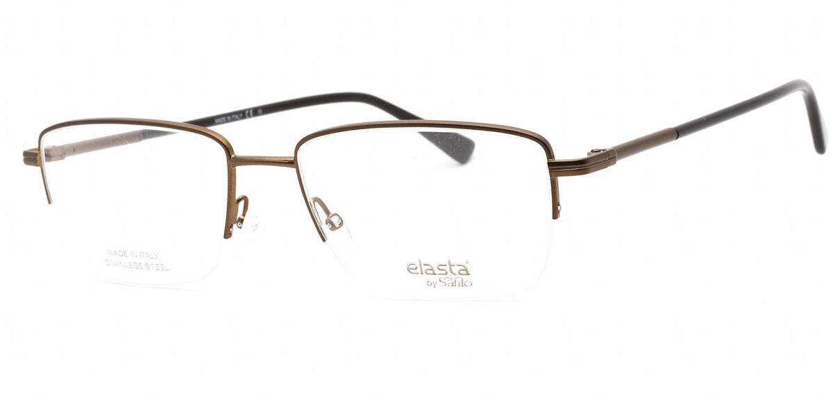 Image of Elasta E 7249 04IN Óculos de Grau Marrons Masculino BRLPT