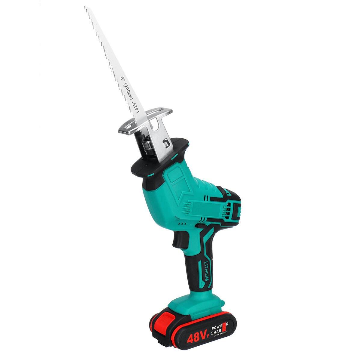 Image of Electric Cordless Reciprocating Saw 4 Blades Battery Charger Saw Power Tool