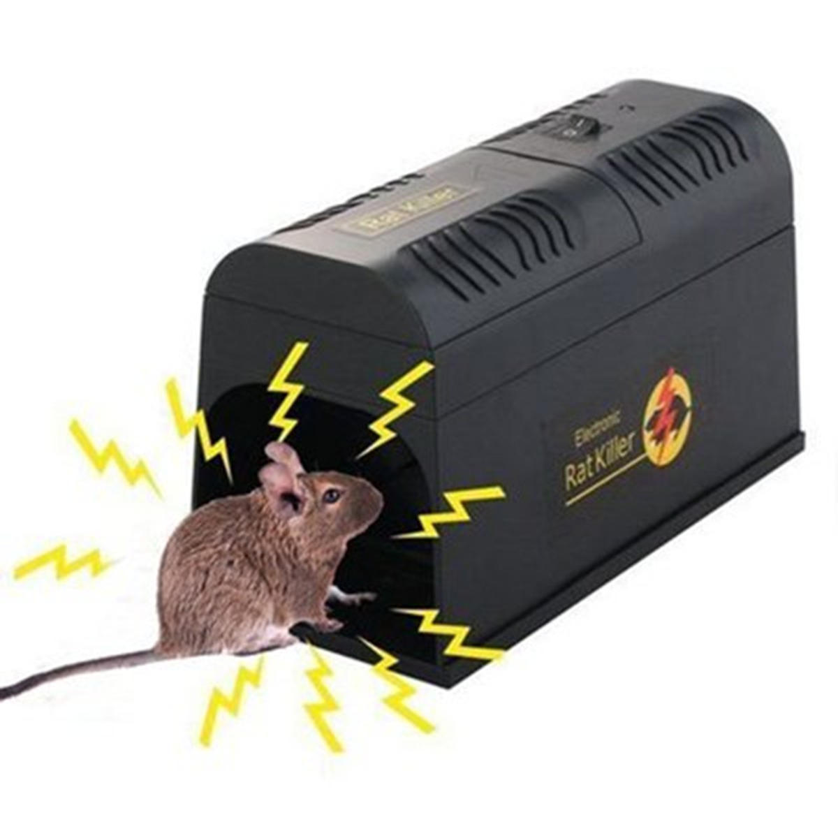 Image of Electronic Rat And Rodent Trap Powfully Kill And Eliminate Rats Mice Rodents Animal Repeller