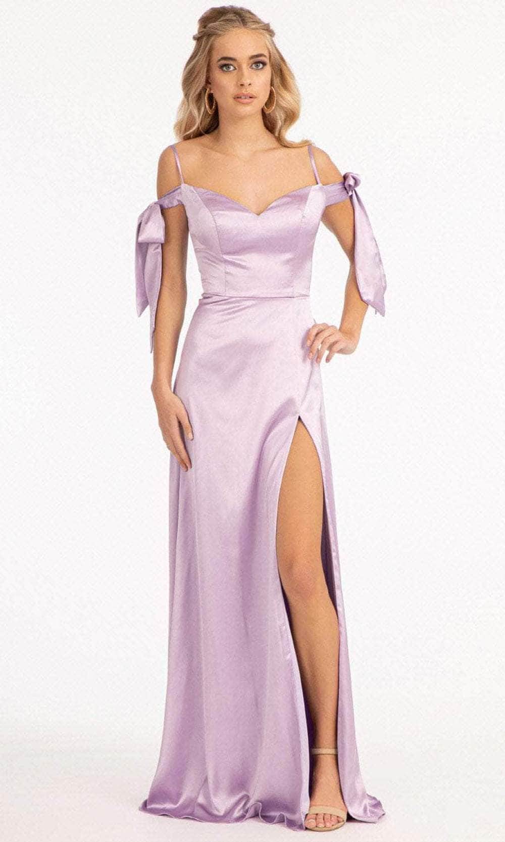 Image of Elizabeth K GL1994 - Tie Strap Satin A-Line Prom Dress