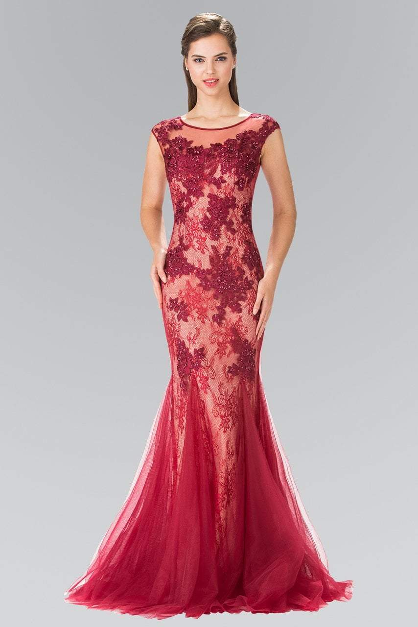 Image of Elizabeth K - GL2276 Sleeveless Illusion Tulle Trumpet Gown