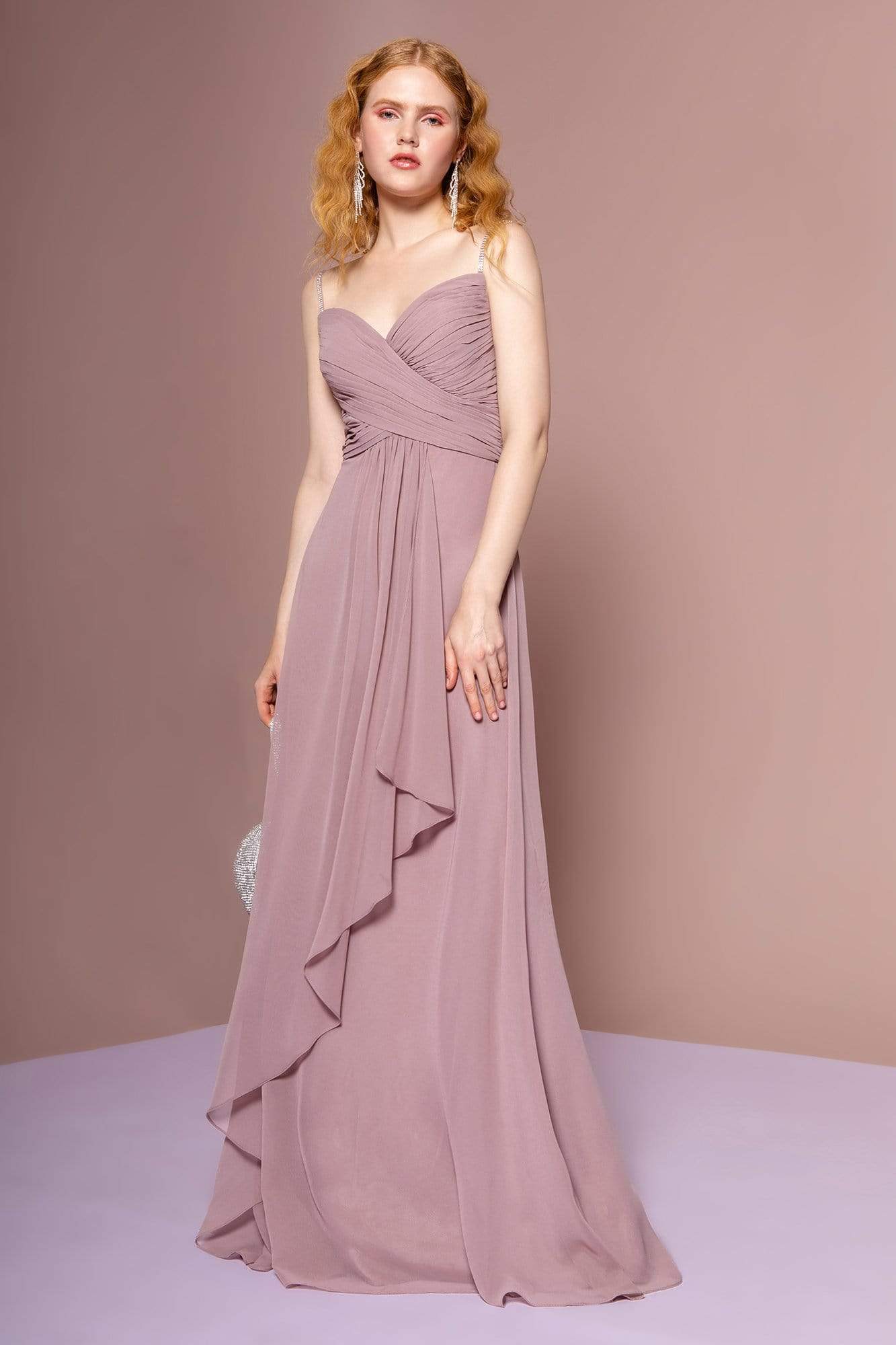 Image of Elizabeth K - GL2666 Shirred Surplice Sweetheart Bodice Gown