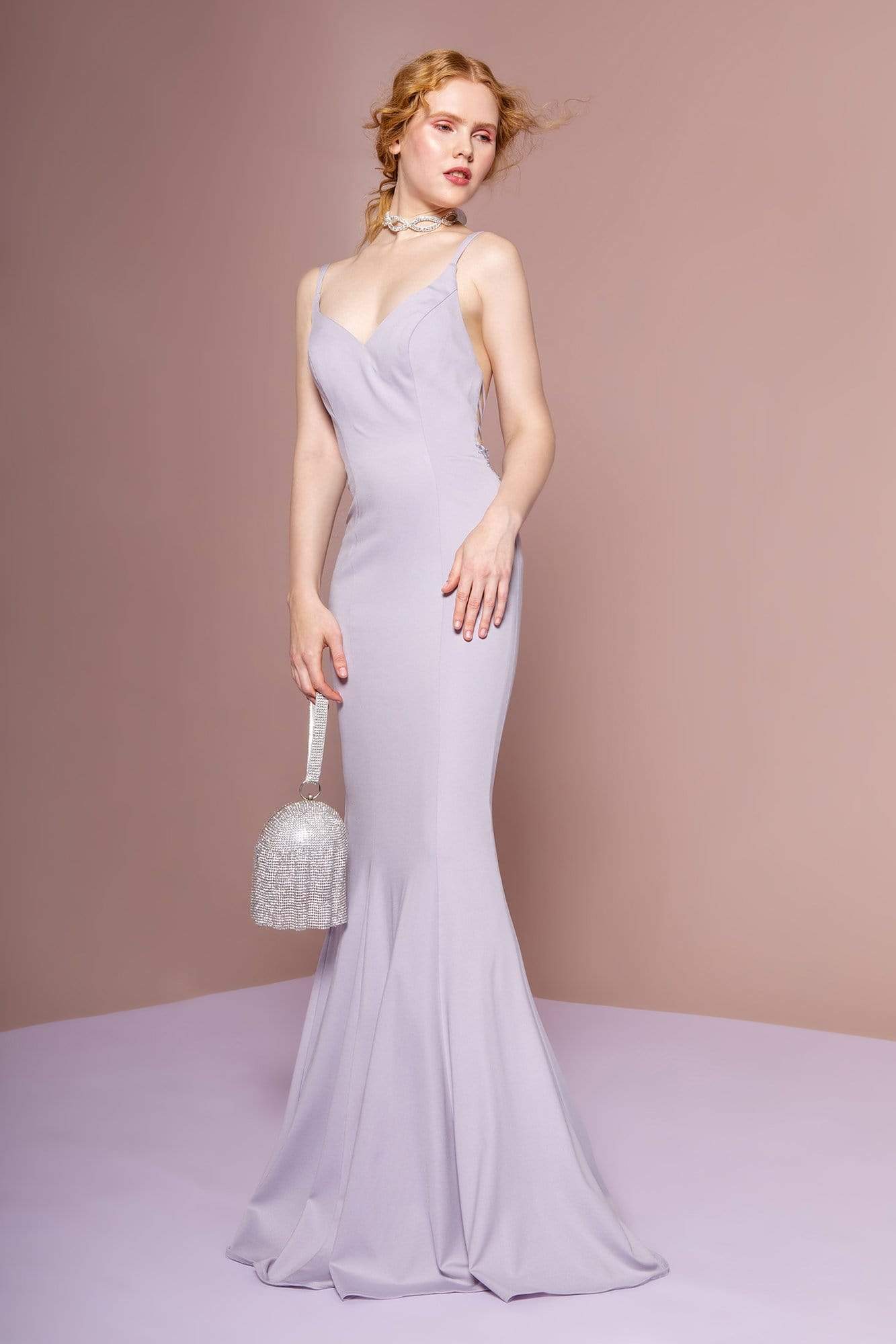 Image of Elizabeth K - GL2696 Beaded Jersey Trumpet Dress