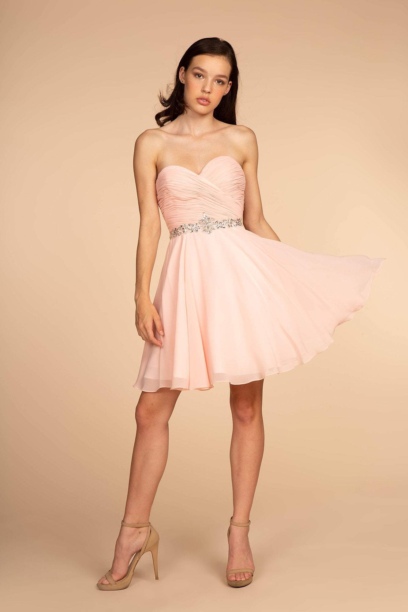 Image of Elizabeth K - GS1637 Ruched Sweetheart A-Line Cocktail Dress