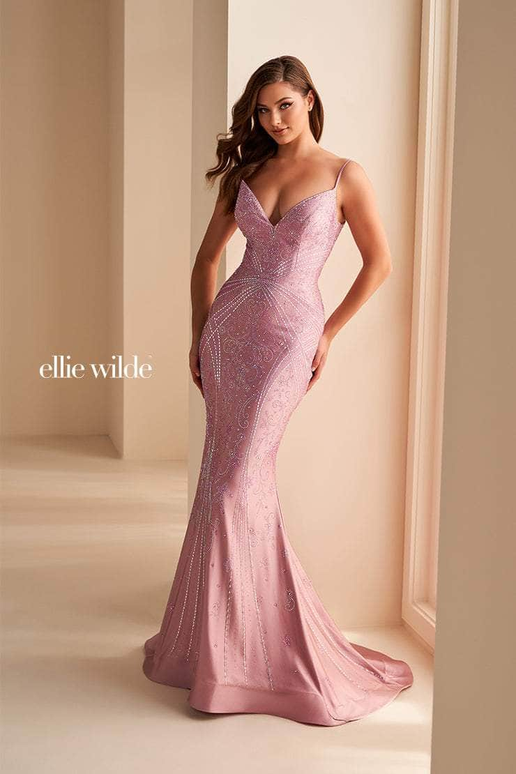 Image of Ellie Wilde EW35002 - Bead Mermaid Prom Dress