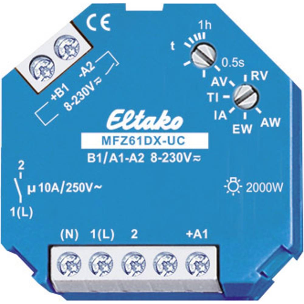 Image of Eltako 61100604 MFZ61DX-UC TDR Multifunction 230 V 1 pc(s) Time range: 05 s - 1 h 1 maker