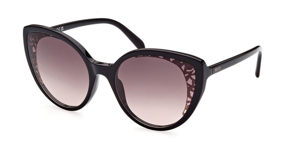 Image of Emilio Pucci EP0182 01F 58 Lunettes De Soleil Femme Noires FR