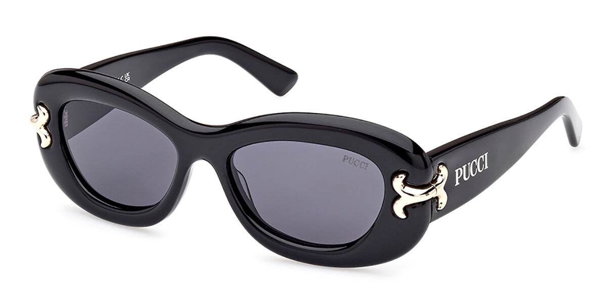 Image of Emilio Pucci EP0210 01A 52 Lunettes De Soleil Femme Noires FR