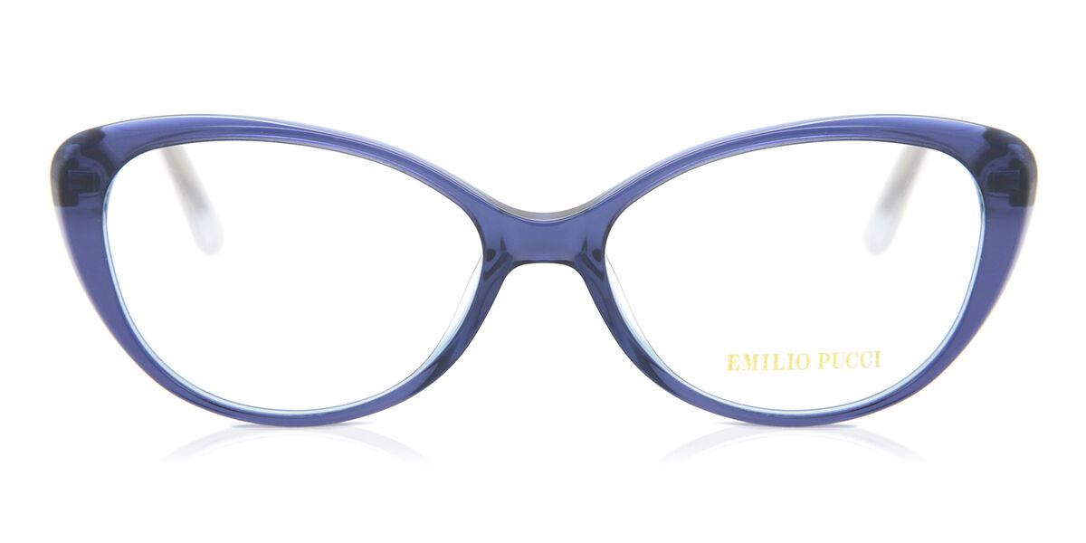 Image of Emilio Pucci EP5031 092 52 Lunettes De Vue Femme Bleues (Seulement Monture) FR