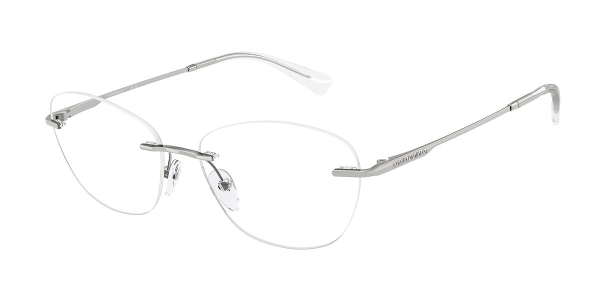 Image of Emporio Armani EA1167 3015 53 Srebrne Damskie Okulary Korekcyjne PL