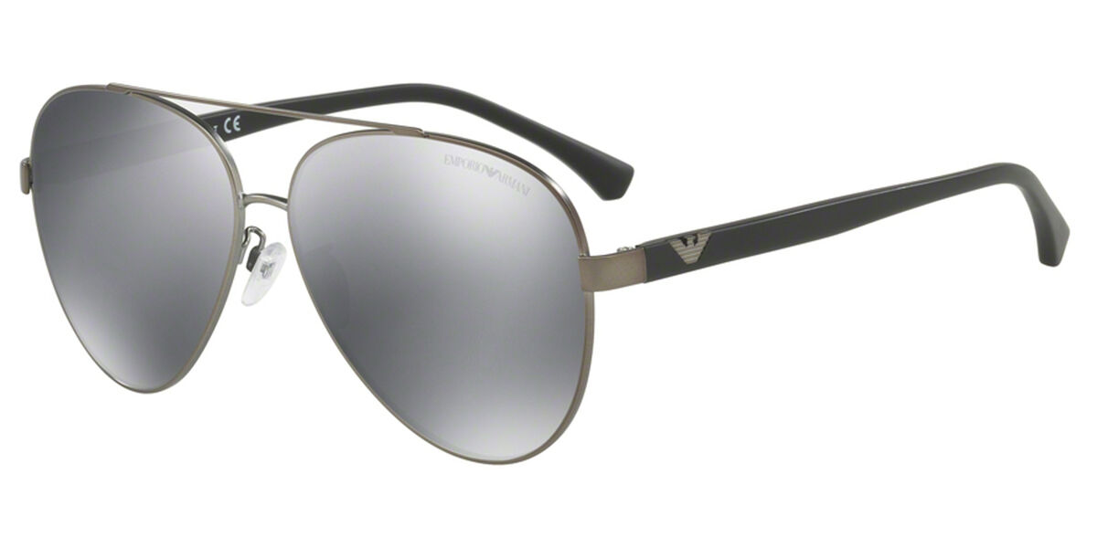 Image of Emporio Armani EA2046D Asian Fit 30036G 62 Gråa Solglasögon Män SEK