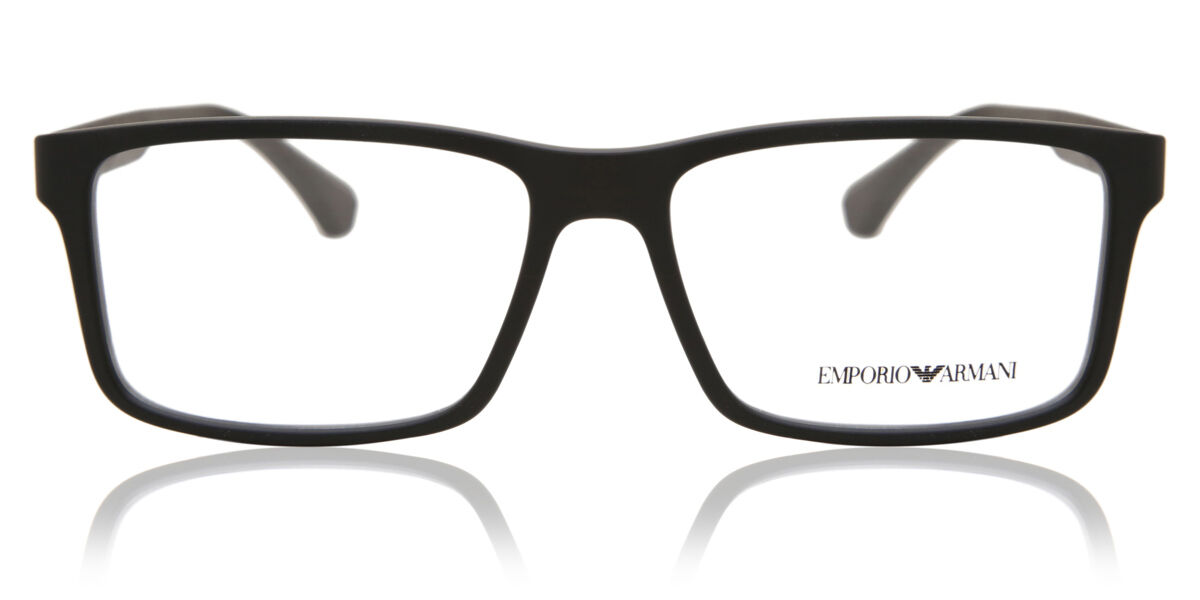 Image of Emporio Armani EA3038 5063 54 Czarne Męskie Okulary Korekcyjne PL