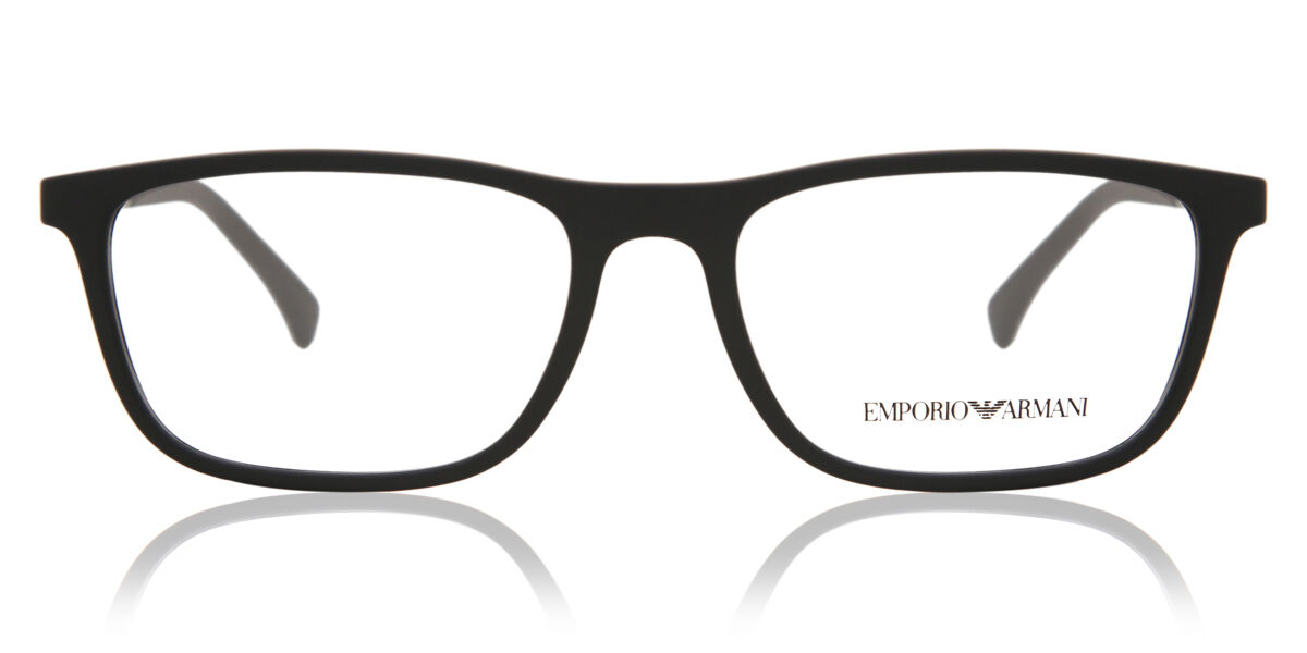 Image of Emporio Armani EA3069 5063 55 Czarne Męskie Okulary Korekcyjne PL