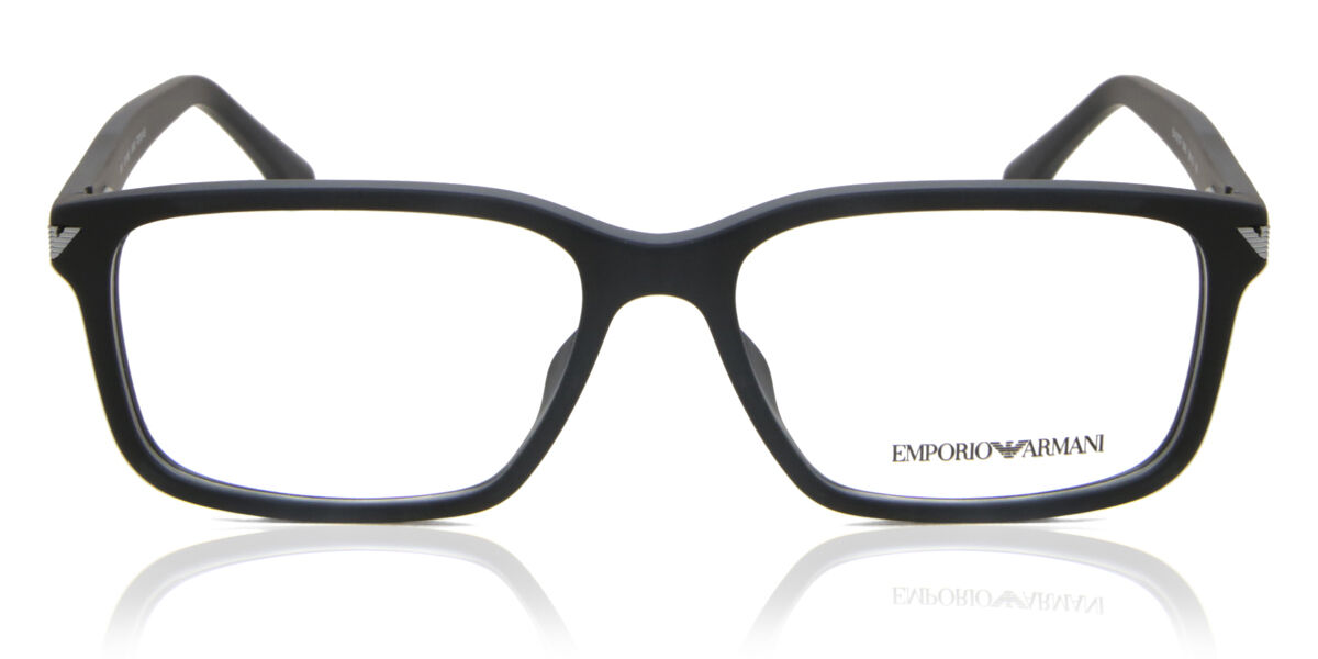 Image of Emporio Armani EA3072F Asian Fit 5042 56 Svarta Glasögon (Endast Båge) Män SEK