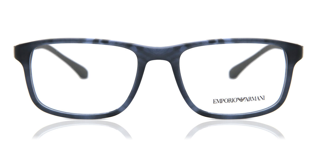 Image of Emporio Armani EA3098 5549 Óculos de Grau Azuis Masculino BRLPT