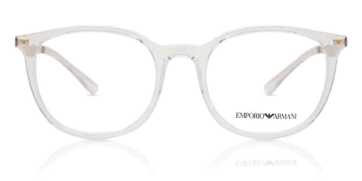 Image of Emporio Armani EA3168 5371 52 Przezroczyste Damskie Okulary Korekcyjne PL