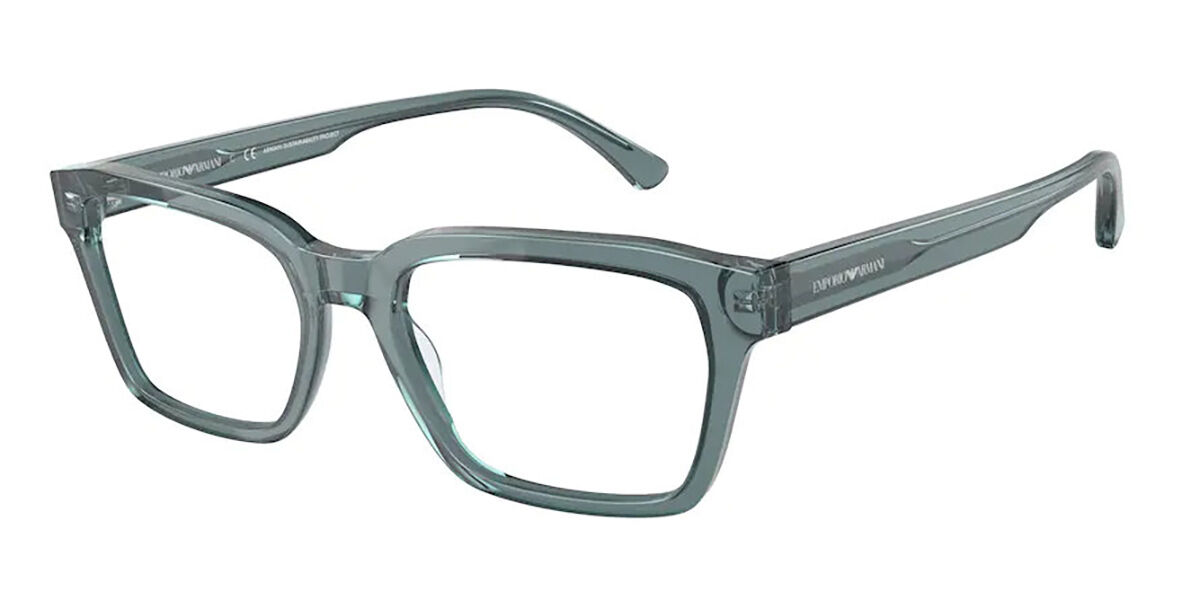 Image of Emporio Armani EA3192 5911 55 Blåa Glasögon (Endast Båge) Män SEK