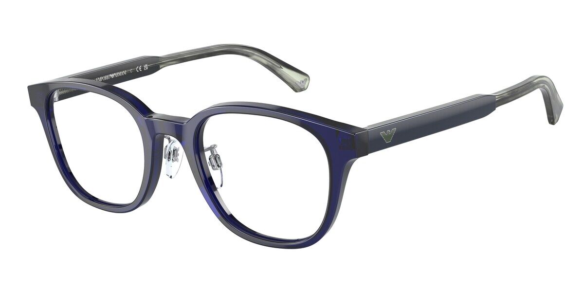 Image of Emporio Armani EA3216D Asian Fit 5358 Óculos de Grau Azuis Masculino PRT