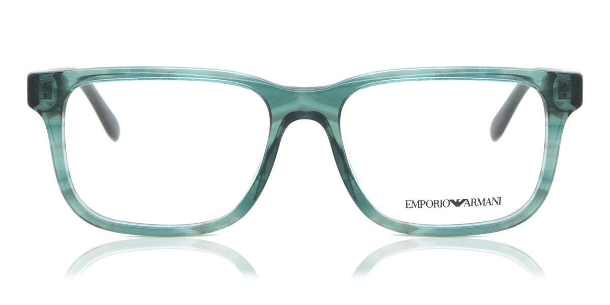 Image of Emporio Armani EA3218 5168 55 Gröna Glasögon (Endast Båge) Män SEK