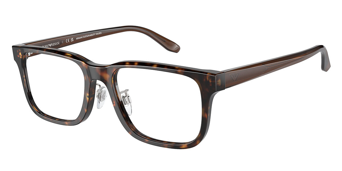 Image of Emporio Armani EA3218F Asian Fit 5879 Óculos de Grau Tortoiseshell Masculino PRT