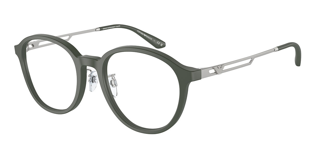 Image of Emporio Armani EA3225F Asian Fit 5058 Óculos de Grau Verdes Masculino PRT